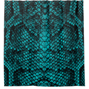 Python Skin: Snake Pattern Design Shower Curtain
