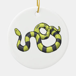Python Snake Ceramic Tree Decoration