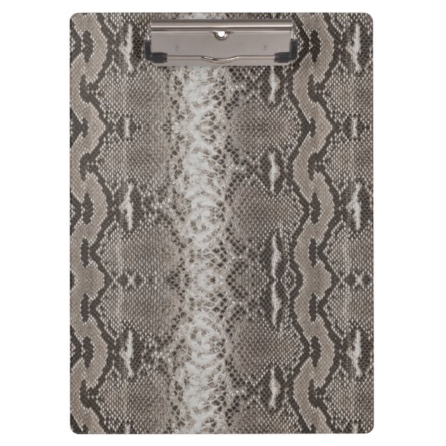 Python Snake Skin Animal Print Clipboard (Front)