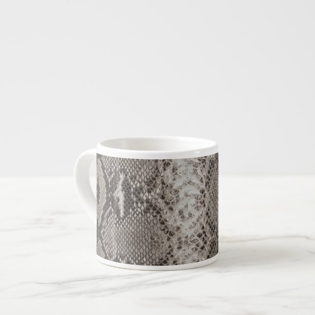 Python Snake Skin Animal Print Espresso Cup (Front Left)