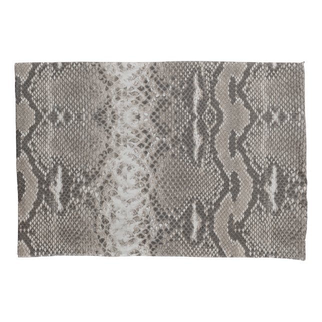 Python Snake Skin Animal Print Pillowcase (Front)