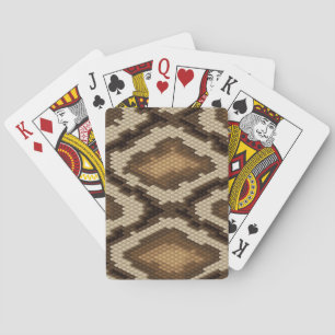 Python snake skin pattern 2 playing cards
