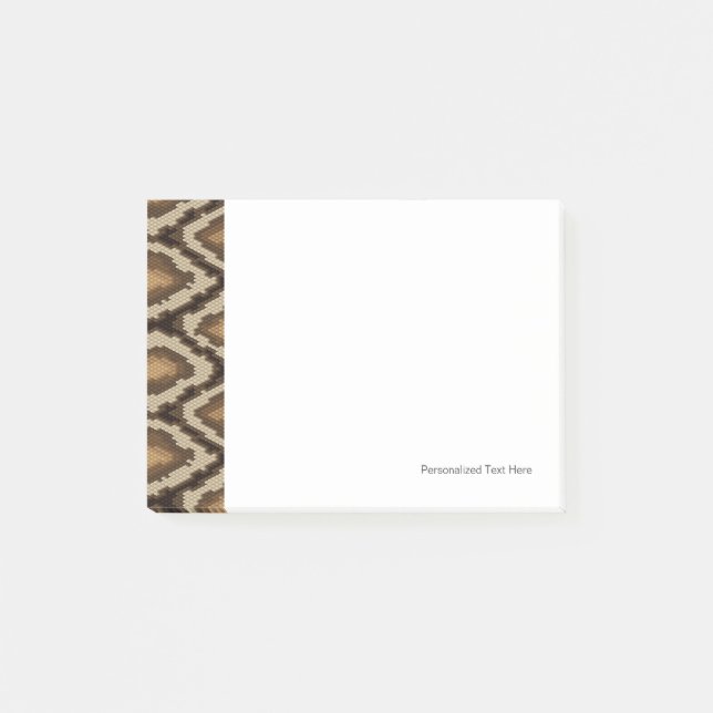 Python snake skin pattern 2 post-it notes (Front)