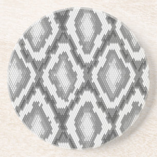 Python snake skin pattern coaster