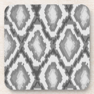 Python snake skin pattern coaster