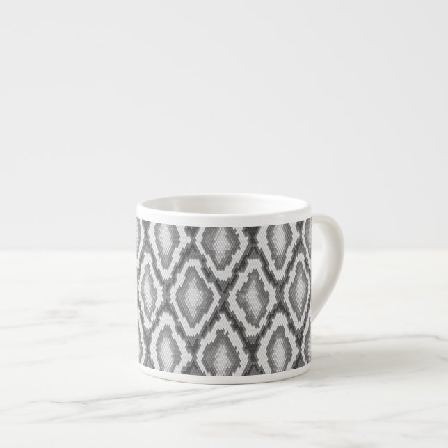 Python snake skin pattern espresso cup (Front Right)