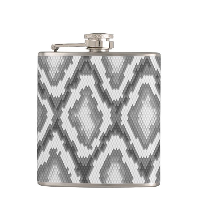Python snake skin pattern hip flask (Front)
