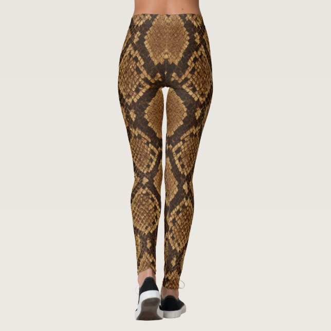 Python Snakeskin Print Leggings (Back)