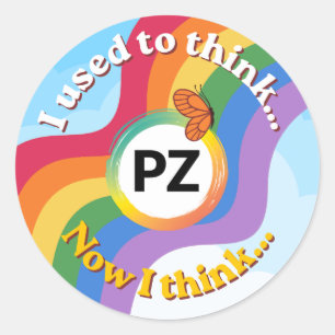 PZ Reading Rainbow I Used To/Now I Think Sticker