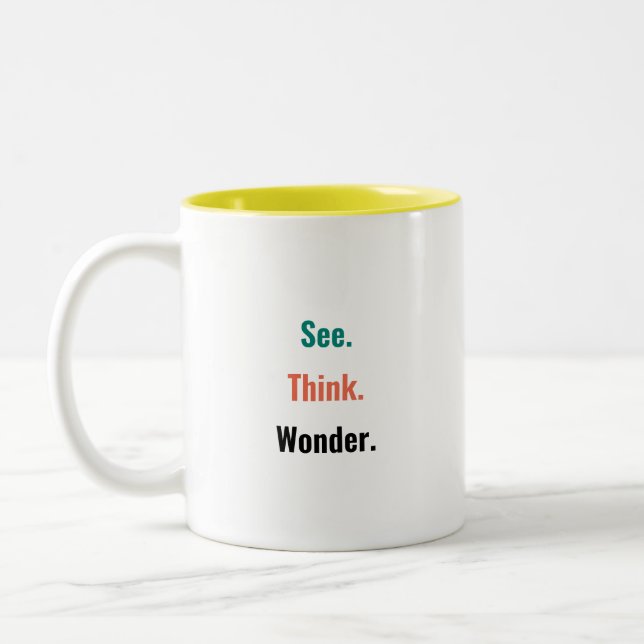 PZ "See. Think. Wonder." Mug (Left)