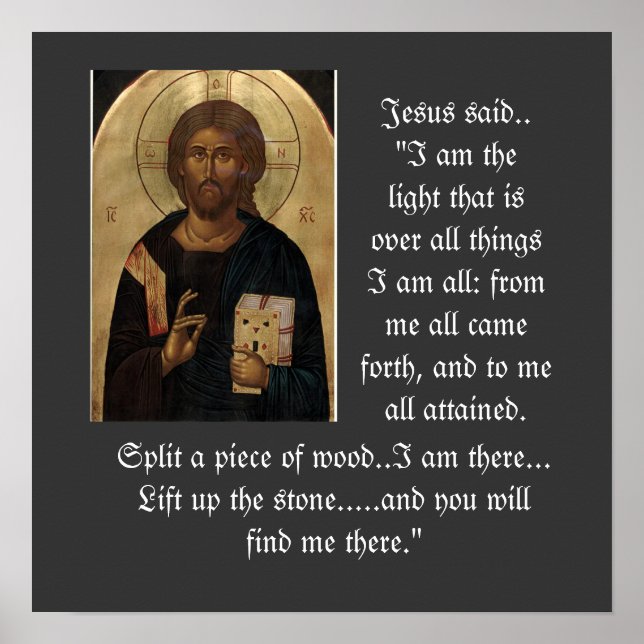 Q-14 Jesus icon poster (Front)