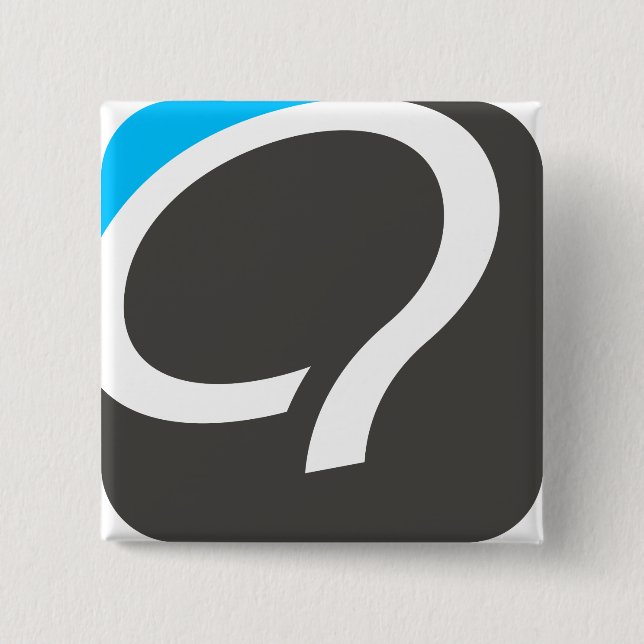 Q Button - Blue (Front)