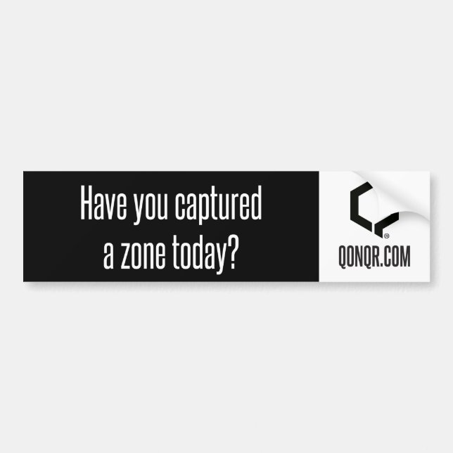 Q Captured Zone Bumper Sticker (Front)
