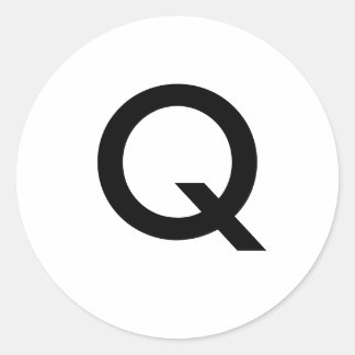 Q CLASSIC ROUND STICKER