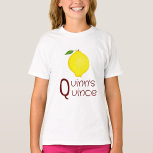 Q For Your Initial Name and Quince Fruit T-Shirt