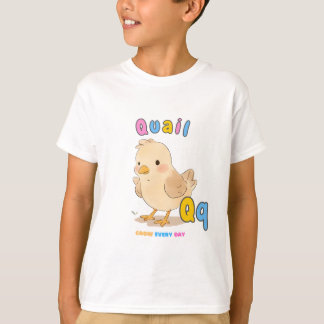 “Q is for Quail” Alphabet Tee – Grow Every Day