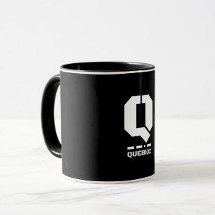 Q(Quebec) NATO Phonetic Alphabet & Morse Code Mug