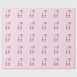 Q R code PayPal venmo scan pay add social media de Wrapping Paper