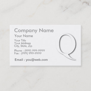 Q shades business card