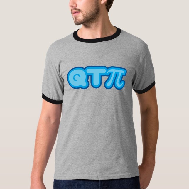 Q T Pi (blues) T-Shirt (Front)