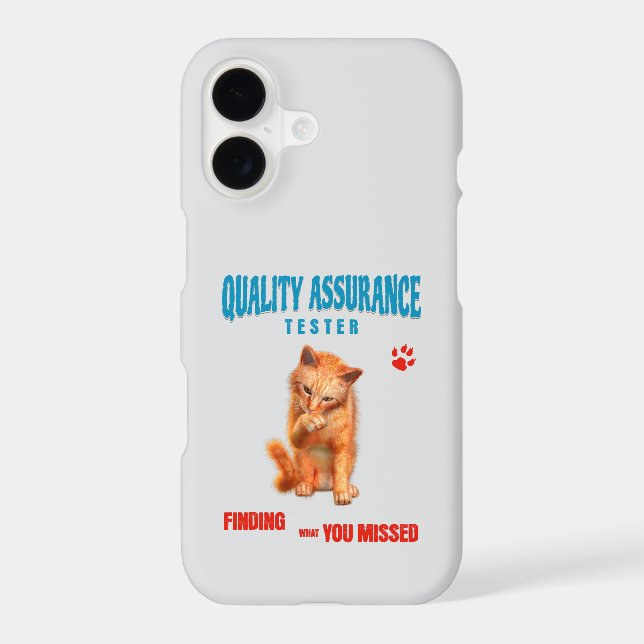QA Tester Cat Humour (Back)