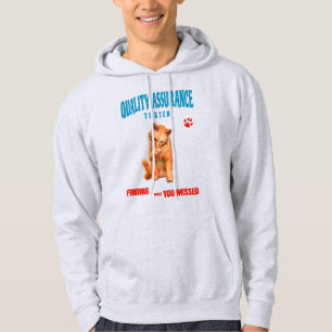 QA Tester Cat Humour Hoodie