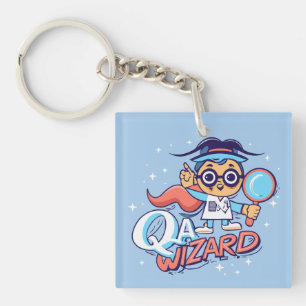 QA Wizard - Quality Assurance Engineer Key Ring