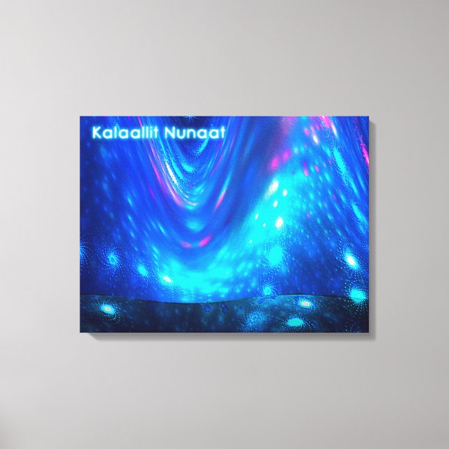 Qaanaaq - Northern Lights Canvas Print (Front)