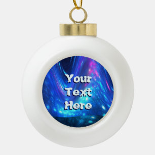 Qaanaaq - Northern Lights Ceramic Ball Christmas Ornament