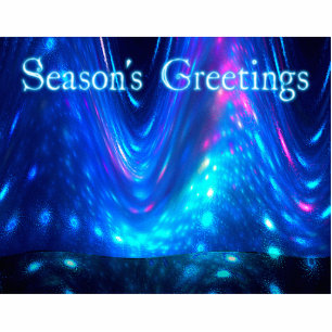 Qaanaaq - Northern Lights - Season's Greetings Photo Sculpture Magnet
