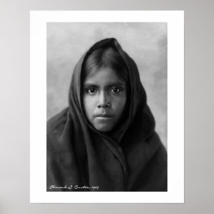 Qahatika Girl by Edward S. Curtis 16 x 20 Poster