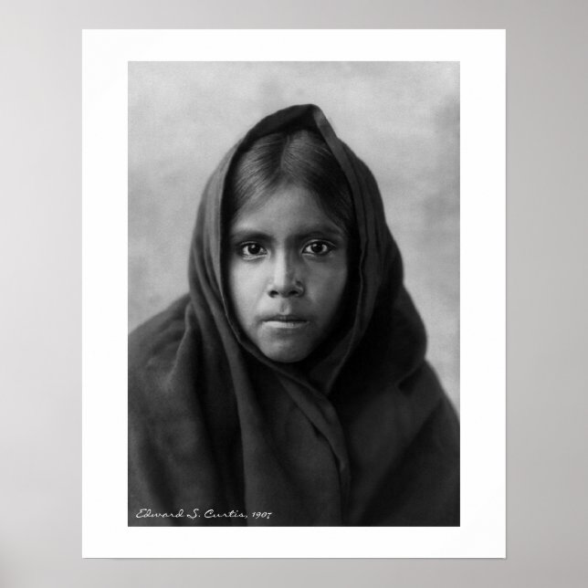 Qahatika Girl by Edward S. Curtis 16 x 20 Poster (Front)