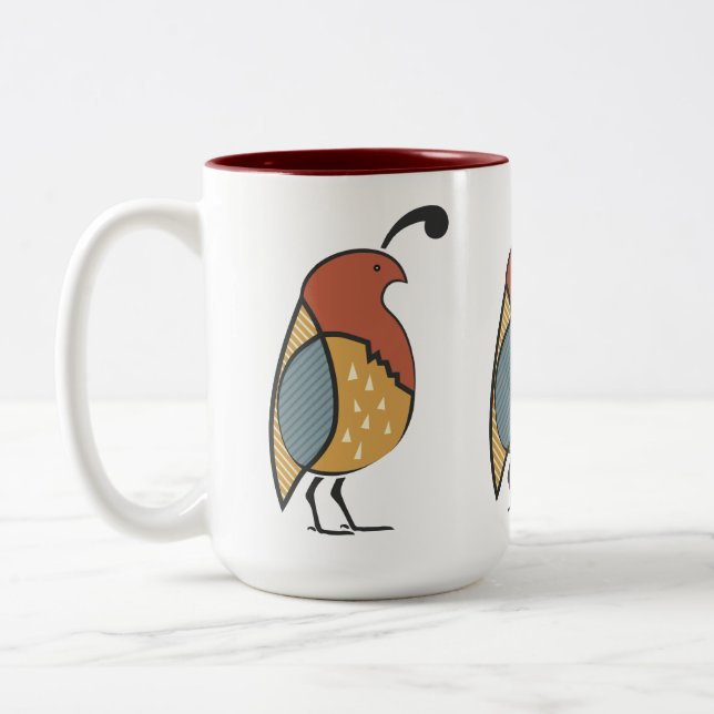 Qail Two-Tone Coffee Mug (Left)