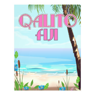 Qalito Fiji travel poster