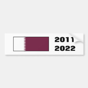 Qatar 2011 & 2022 bumper sticker