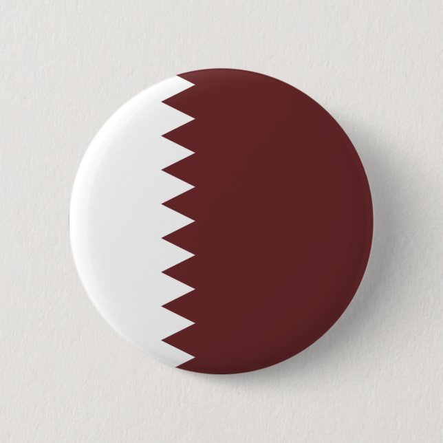 Qatar 6 Cm Round Badge (Front)