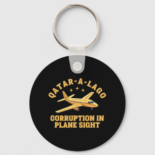 Qatar-a-lago Corruption In Plane Sight Anti-trump Key Ring