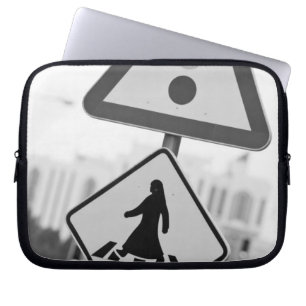 Qatar, Ad Dawhah, Doha. Arabian Pedestrian 2 Laptop Sleeve
