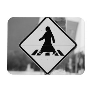 Qatar, Ad Dawhah, Doha. Arabian Pedestrian 3 Magnet