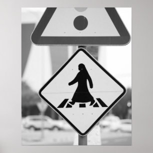 Qatar, Ad Dawhah, Doha. Arabian Pedestrian Poster
