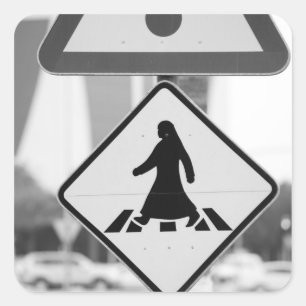 Qatar, Ad Dawhah, Doha. Arabian Pedestrian Square Sticker