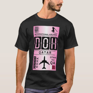 Qatar Airport Luggage Tag  T-Shirt