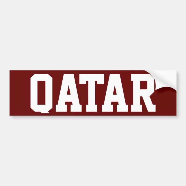 Qatar Bumper Sticker (Front)