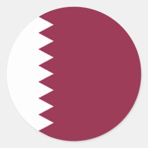 Qatar Classic Round Sticker