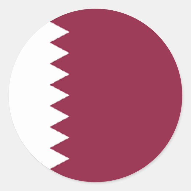 Qatar Classic Round Sticker (Front)