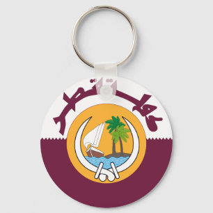 qatar coat of arms key ring