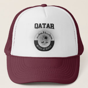 Qatar Coat of Arms Trucker Hat
