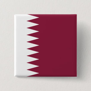 Qatar Flag 15 Cm Square Badge