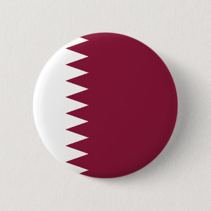 Qatar Flag 6 Cm Round Badge
