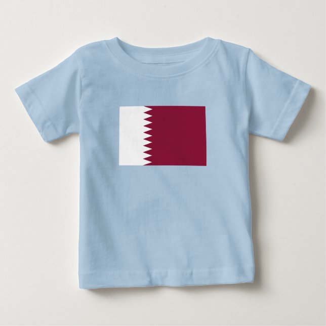 Qatar Flag Baby T-Shirt (Front)
